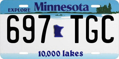 MN license plate 697TGC