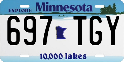 MN license plate 697TGY