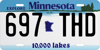 MN license plate 697THD