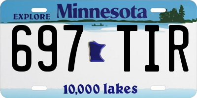MN license plate 697TIR