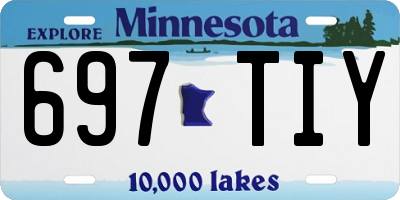 MN license plate 697TIY