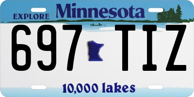 MN license plate 697TIZ