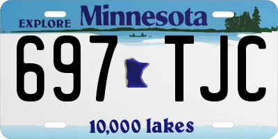 MN license plate 697TJC