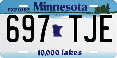 MN license plate 697TJE