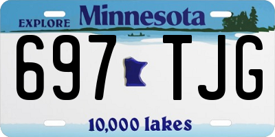 MN license plate 697TJG