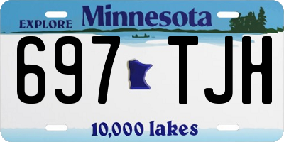 MN license plate 697TJH