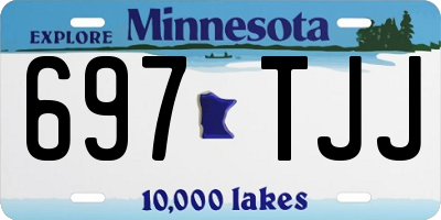 MN license plate 697TJJ