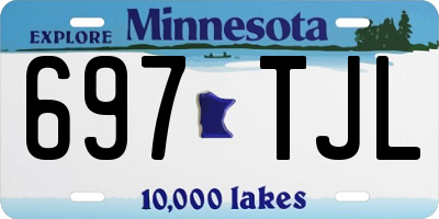 MN license plate 697TJL