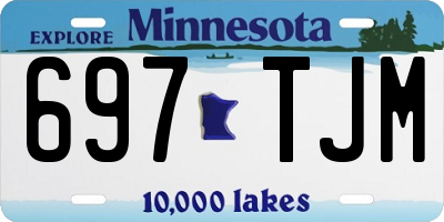 MN license plate 697TJM