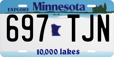 MN license plate 697TJN