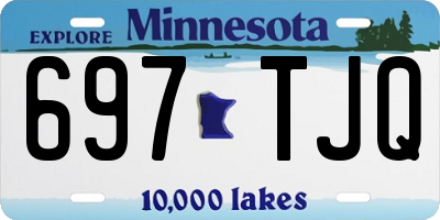 MN license plate 697TJQ