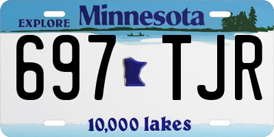 MN license plate 697TJR