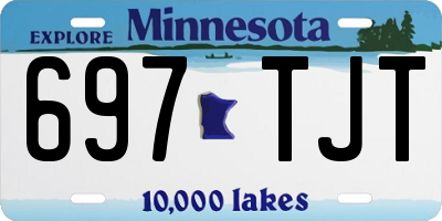 MN license plate 697TJT
