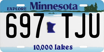 MN license plate 697TJU