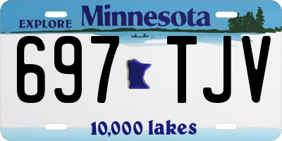 MN license plate 697TJV