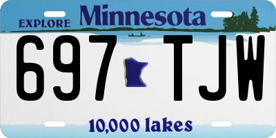MN license plate 697TJW
