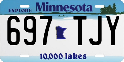 MN license plate 697TJY