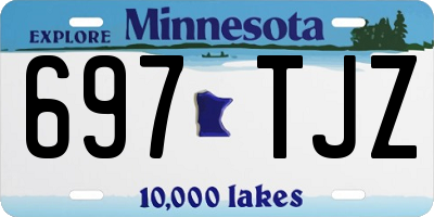 MN license plate 697TJZ
