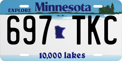MN license plate 697TKC