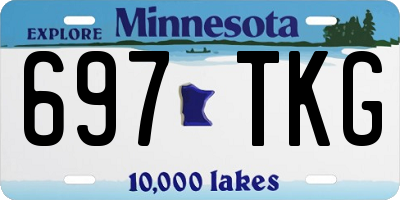MN license plate 697TKG
