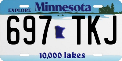 MN license plate 697TKJ