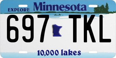 MN license plate 697TKL