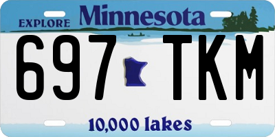 MN license plate 697TKM