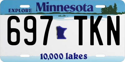 MN license plate 697TKN