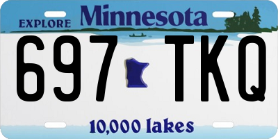 MN license plate 697TKQ