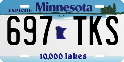 MN license plate 697TKS