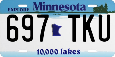 MN license plate 697TKU