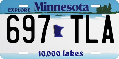 MN license plate 697TLA