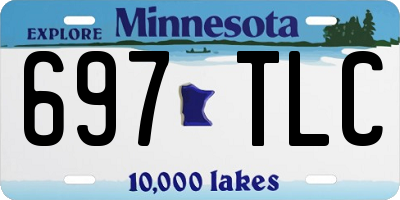 MN license plate 697TLC