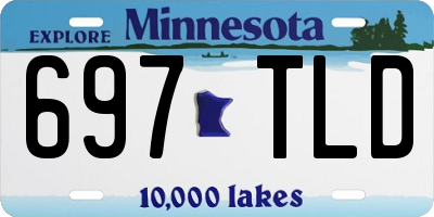 MN license plate 697TLD