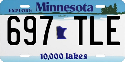 MN license plate 697TLE