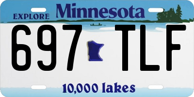 MN license plate 697TLF
