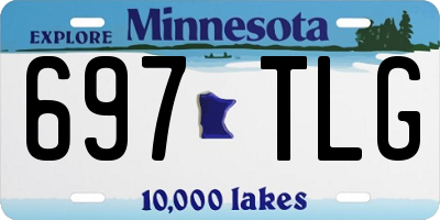 MN license plate 697TLG