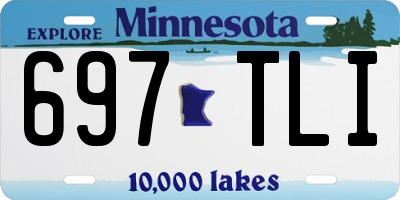 MN license plate 697TLI