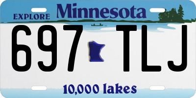 MN license plate 697TLJ