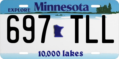MN license plate 697TLL