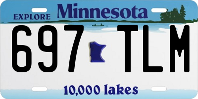 MN license plate 697TLM