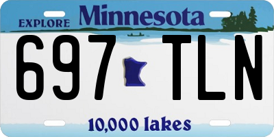 MN license plate 697TLN