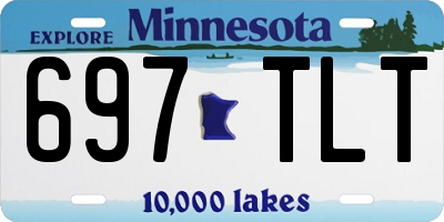 MN license plate 697TLT