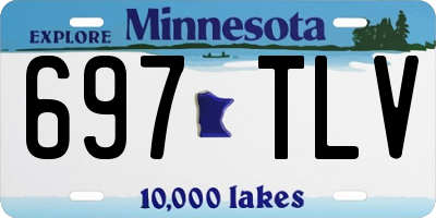 MN license plate 697TLV