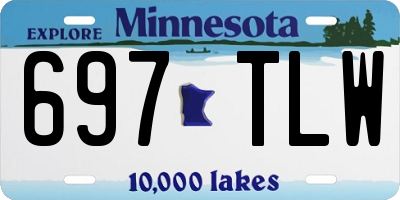 MN license plate 697TLW