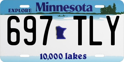 MN license plate 697TLY