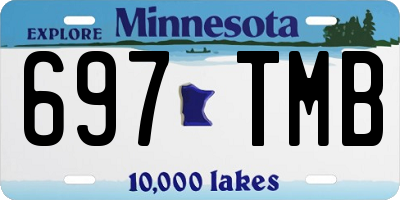 MN license plate 697TMB