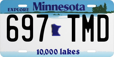 MN license plate 697TMD