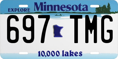 MN license plate 697TMG