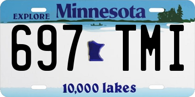 MN license plate 697TMI